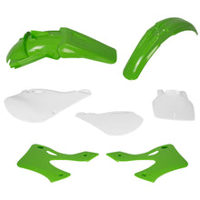 Load image into Gallery viewer, Green White Plastic Kit Bodywork Kit Fairing For KAWASAKI KX125 KX250 1999-2002