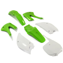 Load image into Gallery viewer, For Kawasaki KX100 KX85 2001-13 Green White Restyled Plastics Body Kit Bodywork