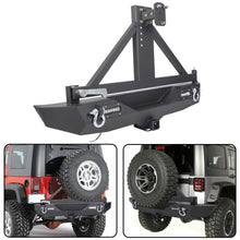 Load image into Gallery viewer, 07-18 Jeep Wrangler JK Textured Black Rear Bumper
