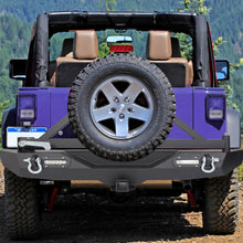 Load image into Gallery viewer, 07-18 Jeep Wrangler JK Textured Black Rear Bumper
