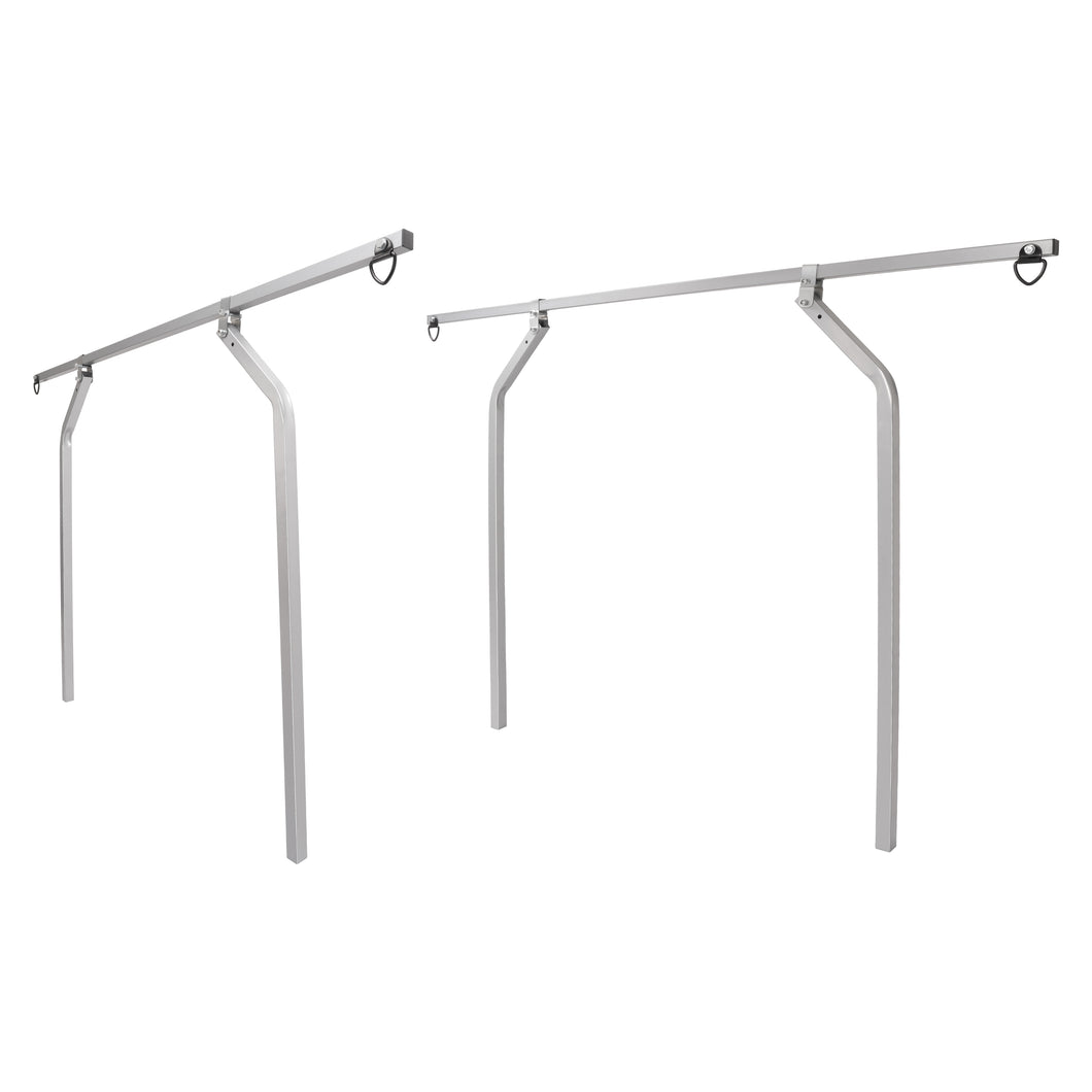 KOJEM 65in Trailer Cross Bar 53in Uprights Fit for Utility Trailers w/Raised Side Rails 250LB Silvery