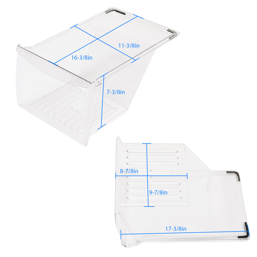 Kojem Frigidaire Crisper Drawer Pan Bin Replacement Refrigerator 240337103 AP2115849 891037 PS429854 Plastic