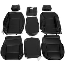 Load image into Gallery viewer, For 2014-2018 Chevy Silverado LT DOUBLE Cab Full Set Seat Cover Black