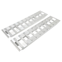 Load image into Gallery viewer, 2PCS 60''X 15'' 6800 LBS Aluminum Hook Ramps End For Car Trailer Hauler Tractor
