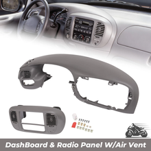 Load image into Gallery viewer, Gray DashBoard &amp; Radio Panel For Ford F150 Expedition 1997-2003 Dash Bezel Pad