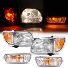 Load image into Gallery viewer, Headlights +Turn Signal + Corner Signal Lights W/Bulbs For Toyota Tacoma 2001-04