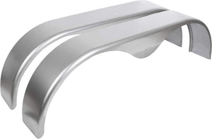 KOJEM 2Pcs Tandem Trailer Fender Double Axle Compatible with 13-15 Inch Wheels Teardrop Pair Enclosed Trailers 9" x 66" x 19.5"