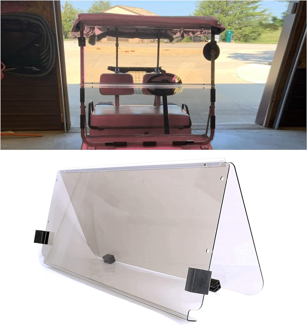 Kojem Smoke/Tinted Windshield Compatible with 1982-2000.5 Club Car Golf Carts DS Model Fold Down 39.25