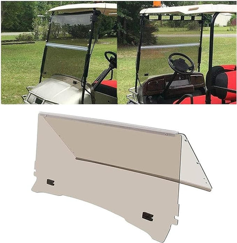 Kojem Tinted Windshield Compatible with 1994-2013 EZGO TXT & Medalist Models Gas or Electric Golf Cart Folding Down Windshield