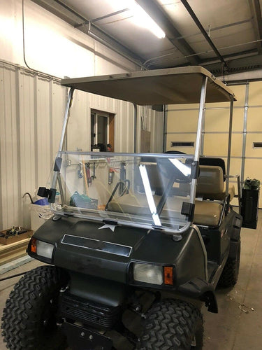 KOJEM Clear Windshield Compatible with 1982-2000.5 Club Car DS Golf Cart Folding Fold Down Approximate Dimensions 39.25