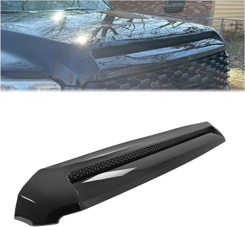 KOJEM Hood Scoop Compatible with 2014-2021 Toyota Tundra Replacement for 761800C030 TO1231102 REPT133702 Front Black Upper Grille Bulge Molding Platinum Style
