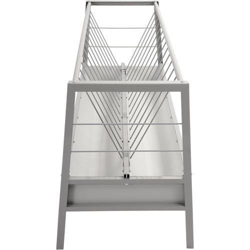 Kojem Livestock 2-in-1 Hay & Grain Feeder Storage and Dispensing Feed Pan 55 Gallon Capacity