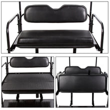 Load image into Gallery viewer, Golf Cart Rear Flip Seat Kit w/Roof Support For 1994.5-Up EZGO TXT Freedom T48