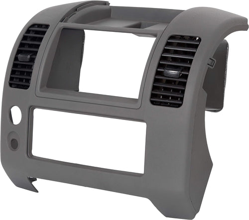 Kojem Center Dash Console Instrument Panel Bezel Lid Radio Dashboard Cover for 2006-2016 Nissan Frontier Gray Replaces 68259ZP16D