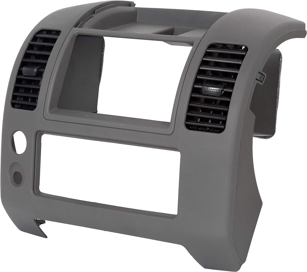 Kojem Center Dash Console Instrument Panel Bezel Lid Radio Dashboard Cover for 2006-2016 Nissan Frontier Gray Replaces 68259ZP16D