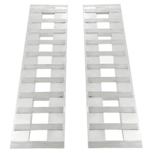 Load image into Gallery viewer, 2PCS 60''X 15'' 6800 LBS Aluminum Hook Ramps End For Car Trailer Hauler Tractor