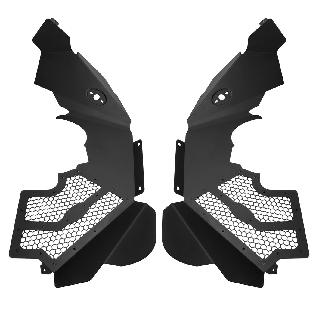 YIKATOO® Solid Aluminum Front Inner Fender Liner Flares For 2007-2018 Jeep Wrangler JK -junior