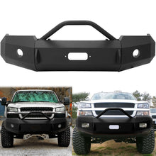 Load image into Gallery viewer, YIKATOO® Iron Cross HD Front Bumper for 2003-2006 Chevrolet Silverado 1500,With Push Bar -  junior