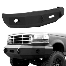 Load image into Gallery viewer, YIKATOO® Modular Black Front Bumper for 1992-1996 Ford F-150 F-250 F-350,3-Piece Steel Base -  junior