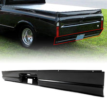 Load image into Gallery viewer, YIKATOO® Steel Rear Roll Pan Bumper W/ License Light Compatible With 1967-1972 Chevy C10 Pickup Fleetside -junior