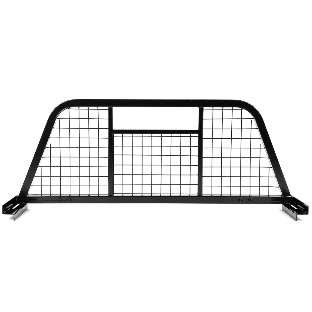 YIKATOO® Universal Design Black Extendable Steel Headache Rack For full-size pickup truck -junior