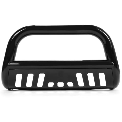 YIKATOO® Bull Bar Front Bumper Grille Guard Black Steel Compatible with 2005-2010 Dodge Dakota 2011 Ram Dakota 2006-2009 Mitsubishi Raider All Models -junior