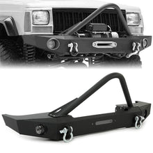 Load image into Gallery viewer, YIKATOO® Front Stinger Bumper Fit 1984-2001 Jeep Cherokee XJ Comanche MJ W/ Winch Plate &amp;Lamp -junior