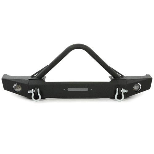 YIKATOO® Front Stinger Bumper Fit 1984-2001 Jeep Cherokee XJ Comanche MJ W/ Winch Plate &Lamp -junior