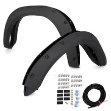 Load image into Gallery viewer, YIKATOO® Black Fender Flares Cover Wheel Cover Protector Compatible with 2009-2018 Ram 1500 Pocket Rivet Style Bolt On 4Pc -junior