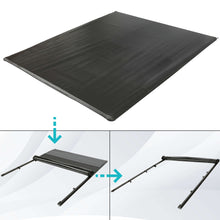 Load image into Gallery viewer, YIKATOO® Roll-up Soft Truck Tonneau Cover Compatible with 2007-2014 GMC Sierra/Chevy Silverado 1500/2500HD/3500HD  with 6.5&#39; Bed Black Sailcloth Fold -junior