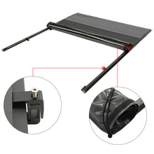 Load image into Gallery viewer, YIKATOO® Roll-up Soft Truck Tonneau Cover Compatible with 2007-2014 GMC Sierra/Chevy Silverado 1500/2500HD/3500HD  with 6.5&#39; Bed Black Sailcloth Fold -junior