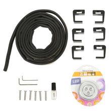 Load image into Gallery viewer, YIKATOO® Roll-up Soft Truck Tonneau Cover Compatible with 2007-2014 GMC Sierra/Chevy Silverado 1500/2500HD/3500HD  with 6.5&#39; Bed Black Sailcloth Fold -junior