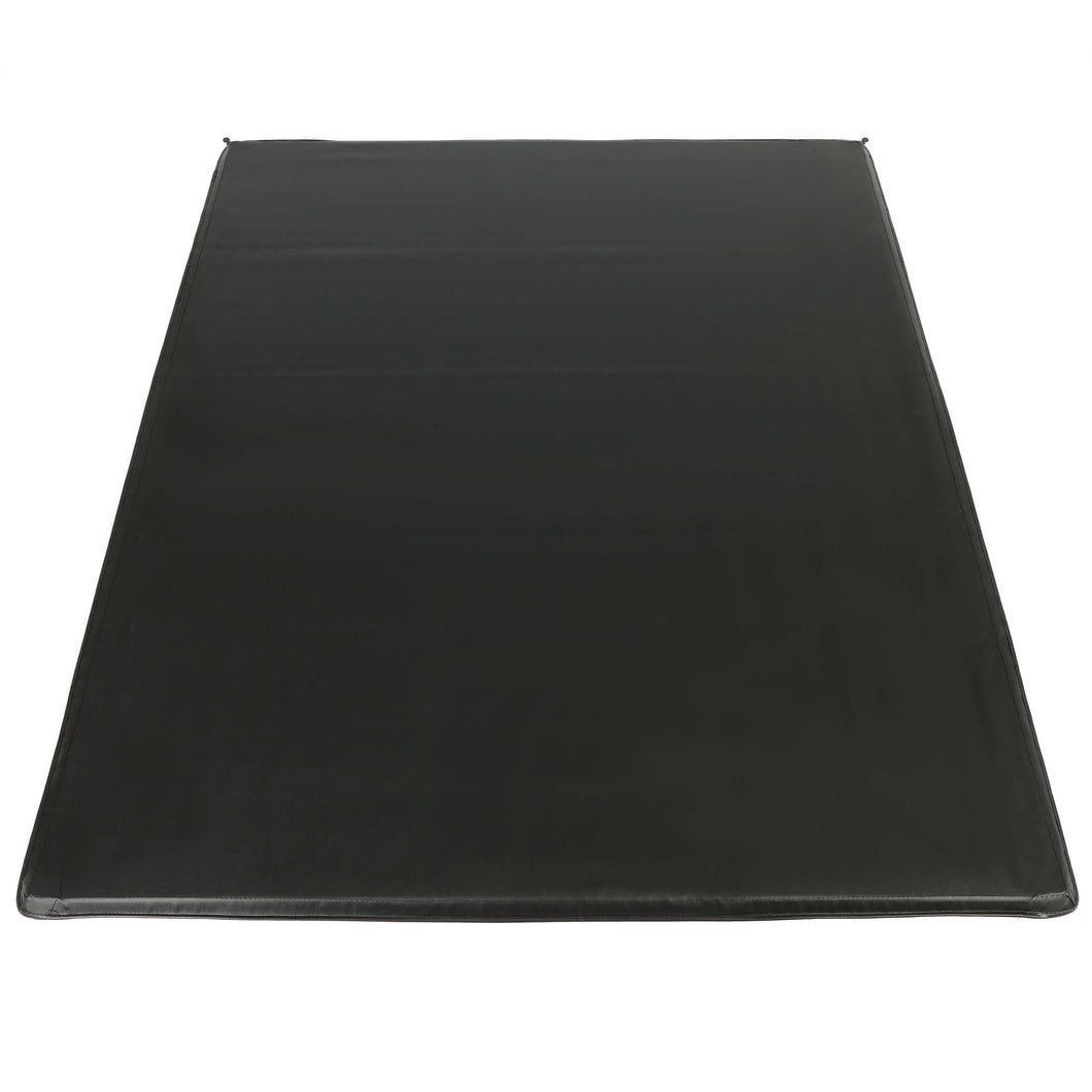 YIKATOO® Roll-up Soft Truck Tonneau Cover Compatible with 2007-2014 GMC Sierra/Chevy Silverado 1500/2500HD/3500HD  with 6.5' Bed Black Sailcloth Fold -junior