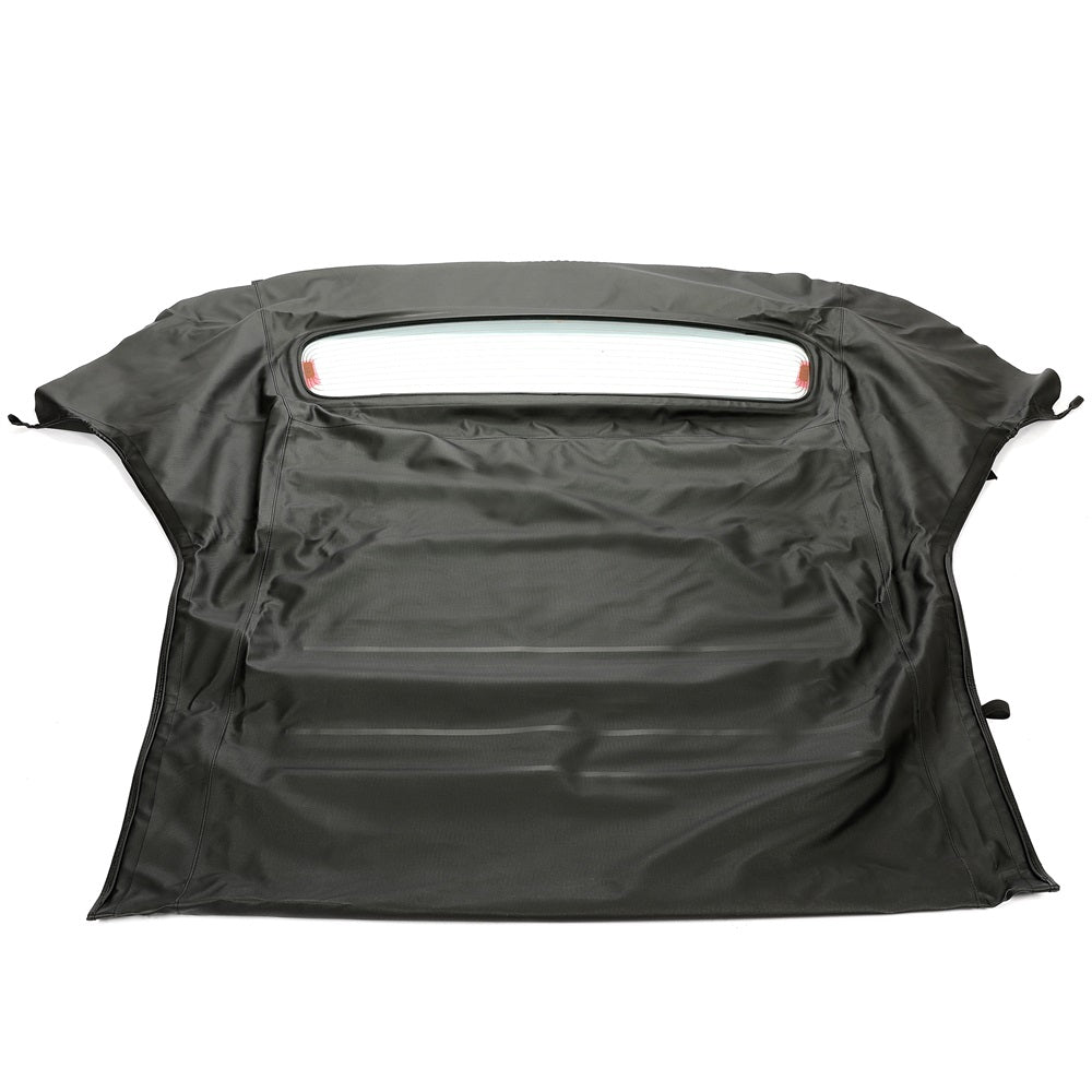 YIKATOO® Black Canvas Soft Top w/ Heated Glass Window For 2005-2014 Ford Mustang Convertible -junior