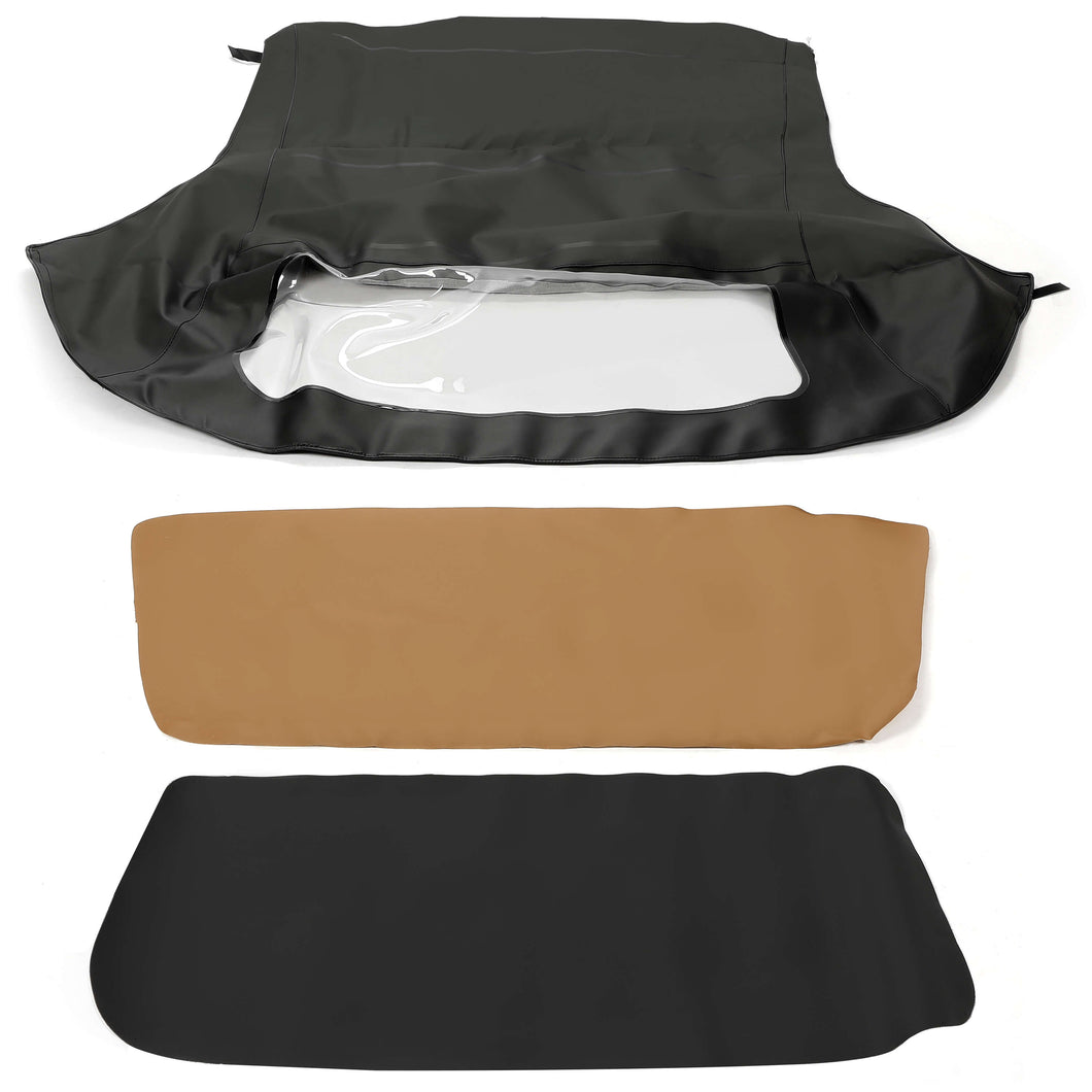 YIKATOO® Convertible Soft Top w/ Plastic Window Replacement For 1994-1999 BMW 3-Series E36 -junior