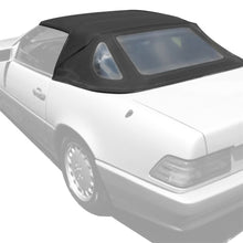 Load image into Gallery viewer, YIKATOO® Convertible Top Soft Roof Compatible with Mercedes-Benz 1990-2002 SL Series (R129) Black Canvas, Clear Plastic Window -junior