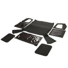 Load image into Gallery viewer, YIKATOO® Convertible Soft Top Roof Compatible with 1988-1995 Jeep Wrangler YJ with Factory Squared Style Upper Doors ONLY - w/Upper Door Skins and Back Window Black Canvas 2 door -junior