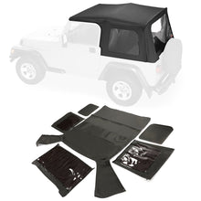Load image into Gallery viewer, YIKATOO® Convertible Soft Top Roof Compatible with 1988-1995 Jeep Wrangler YJ Upper Door Skins 2DR w/o Clear Window -junior