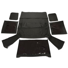 Load image into Gallery viewer, YIKATOO® Convertible Soft Top Roof Compatible with 1988-1995 Jeep Wrangler YJ Upper Door Skins 2DR w/o Clear Window -junior