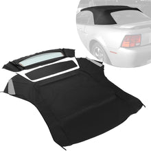 Load image into Gallery viewer, YIKATOO® Convertible Soft Top Black Canvas Roof with Heated Glass Window Compatible with 1994-2004 Ford Mustang -junior