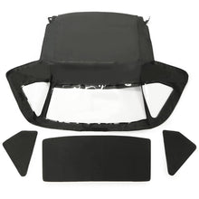 Load image into Gallery viewer, YIKATOO® Convertible Top Compatible with Mercedes-Benz (R107) 1972-1980 450SL, 1981-1985 380SL, 1986-1989 560SL Black Canvas Soft Roof W/Clear Plastic Window -junior