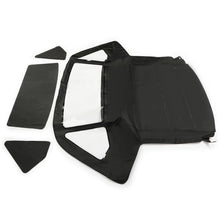 Load image into Gallery viewer, YIKATOO® Convertible Top Compatible with Mercedes-Benz (R107) 1972-1980 450SL, 1981-1985 380SL, 1986-1989 560SL Black Canvas Soft Roof W/Clear Plastic Window -junior