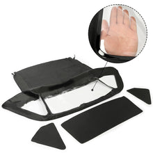 Load image into Gallery viewer, YIKATOO® Convertible Top Compatible with Mercedes-Benz (R107) 1972-1980 450SL, 1981-1985 380SL, 1986-1989 560SL Black Canvas Soft Roof W/Clear Plastic Window -junior