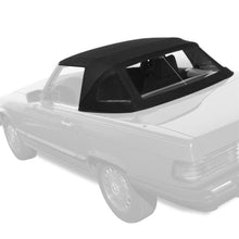 Load image into Gallery viewer, YIKATOO® Convertible Top Compatible with Mercedes-Benz (R107) 1972-1980 450SL, 1981-1985 380SL, 1986-1989 560SL Black Canvas Soft Roof W/Clear Plastic Window -junior