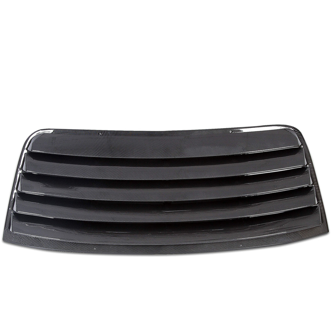 YIKATOO® Window Scoop Louver Sun Shade Cover For 2008-2019 Challenger Carbon Style -junior