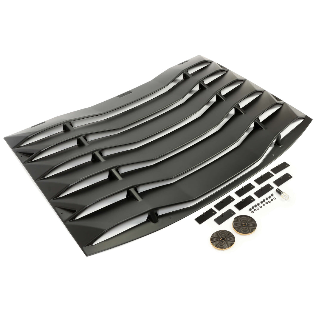 YIKATOO® Rear Window Louver Cover Sun Shade Vent For 2011-2021 Dodge Charger -junior