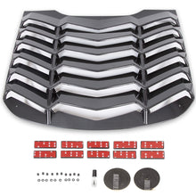 Load image into Gallery viewer, YIKATOO® Rear Window Scoop Louvers Windshield Rear Sun Shade Cover GT Lambo Style Compatible with 2015-2020 Mustang - Carbon Fiber Painted -junior