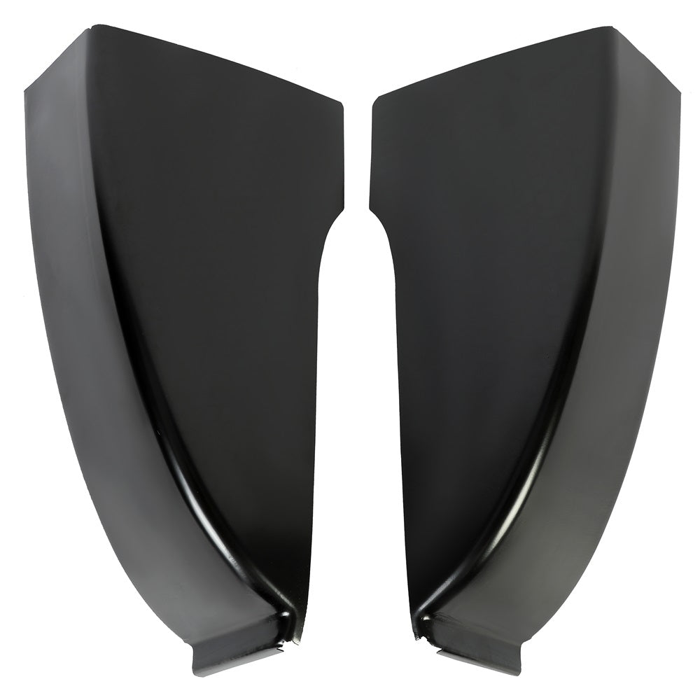 YIKATOO® Pair of Cab Corners Black Steel FOR 1973-1987 Chevy & GMC C1500 2500 R1500 2500 -junior