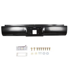 Load image into Gallery viewer, YIKATOO® Rear Steel Roll Pan bumper License Plate W/Lights W/screws W/ Plate Box Compatible With 1988-1998 Chevrolet Silverado / GMC Sierra C/K Series -junior