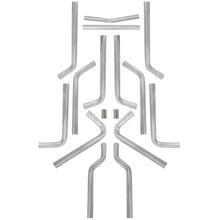 Load image into Gallery viewer, YIKATOO®  Universal 2.5&quot; 16-Piece Mandrel-Bent Tube Dual Exhaust Pipe Kit Stainless-junior